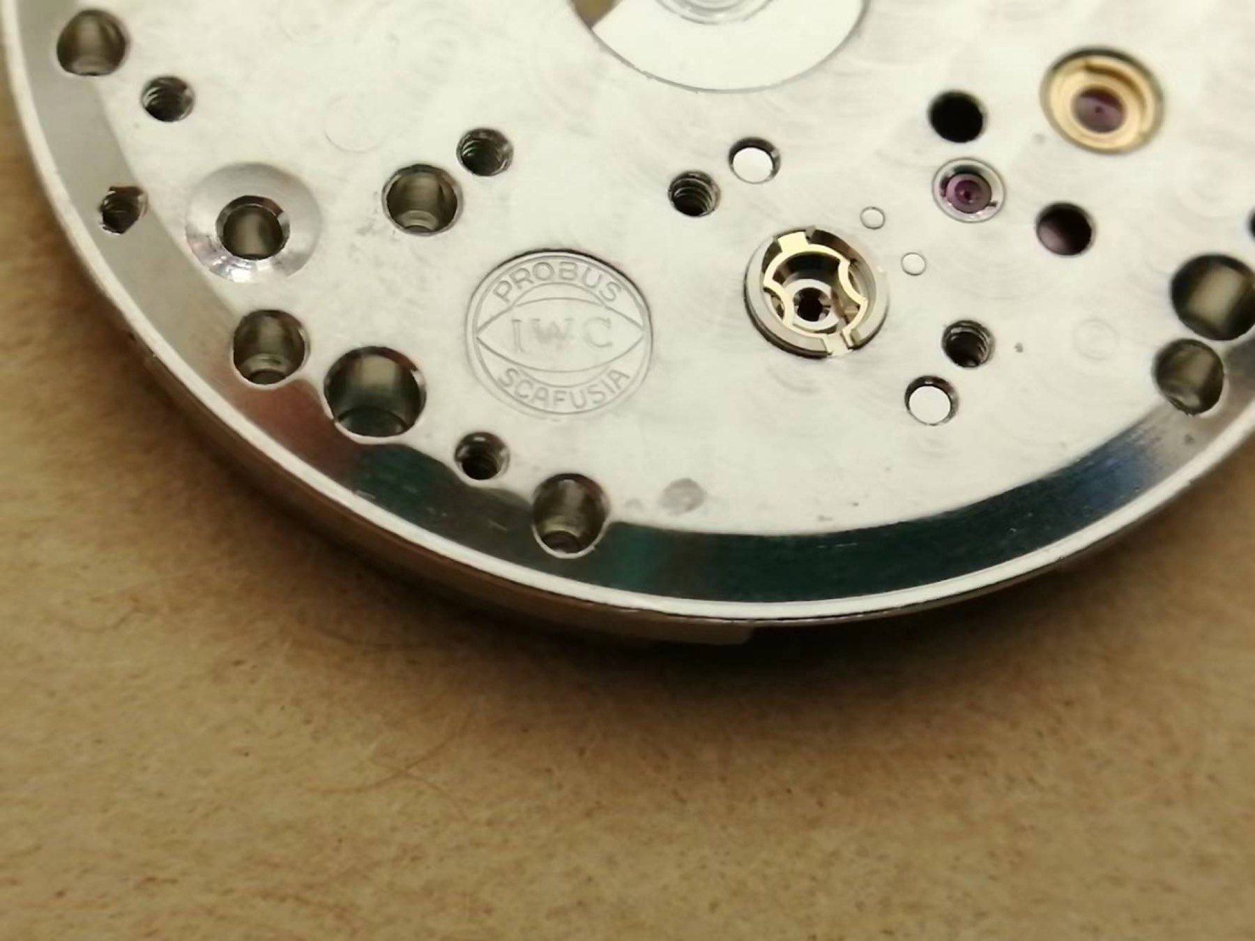 Three-Hander movement servicing photograph, photograph 6