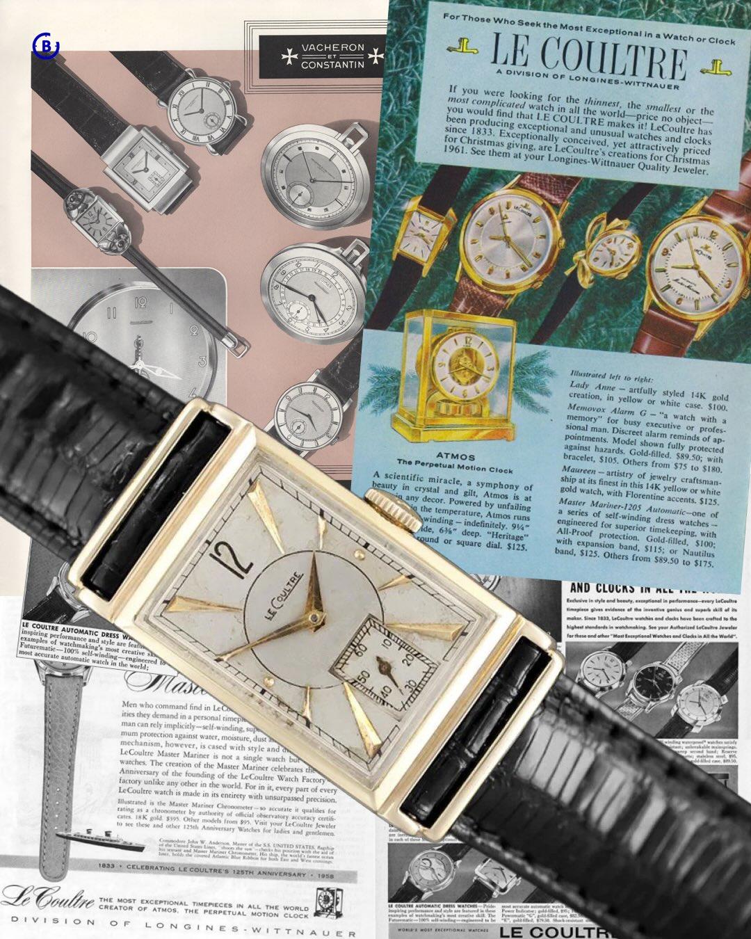 Period advertisement for Vacheron & Constantin–LeCoultre jewelry watches under Longines-Wittnauer